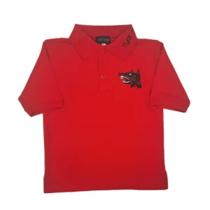 Kids Tuff Crowd Collared T-Shirt Red